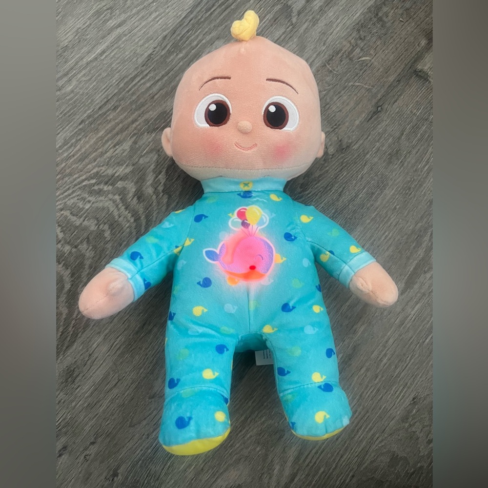 Moonbug Cocomelon Musical Glow JJ Bedtime 11in Soft Plush Doll 2022 Lights Up